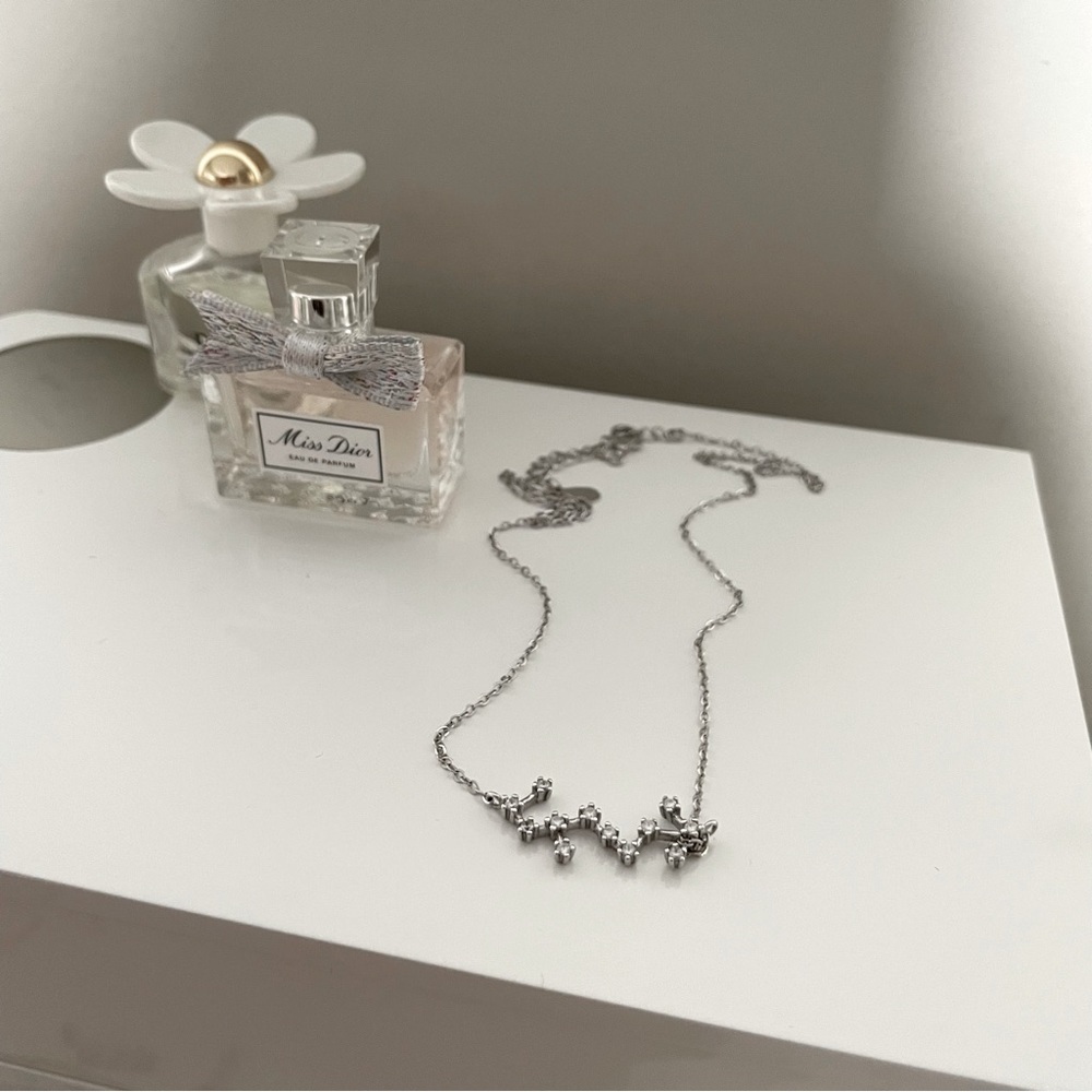 925 sterling silver Scorpio constellation necklace